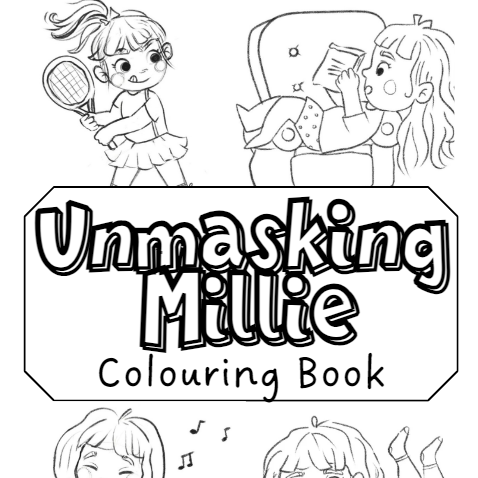 Unmasking Millie Colouring Book