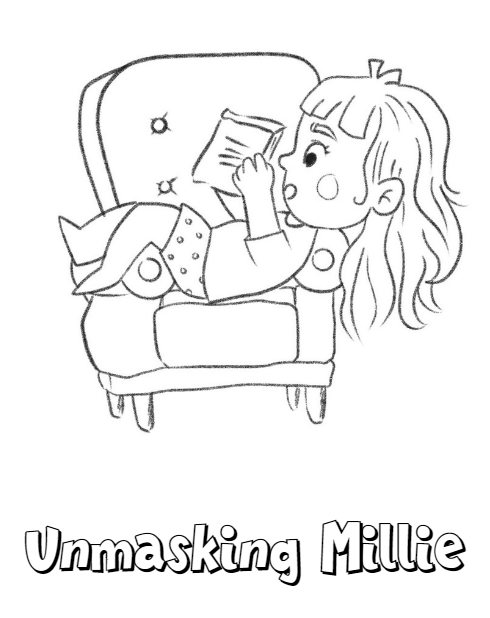 Unmasking Millie Colouring Book